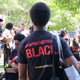 A young man stands, listening to organizers with Black Youth Project 100, on the campus of Cleveland State University during the Movement for Black Lives Convening on July 24, 2015.
Danielle Belton/The Root